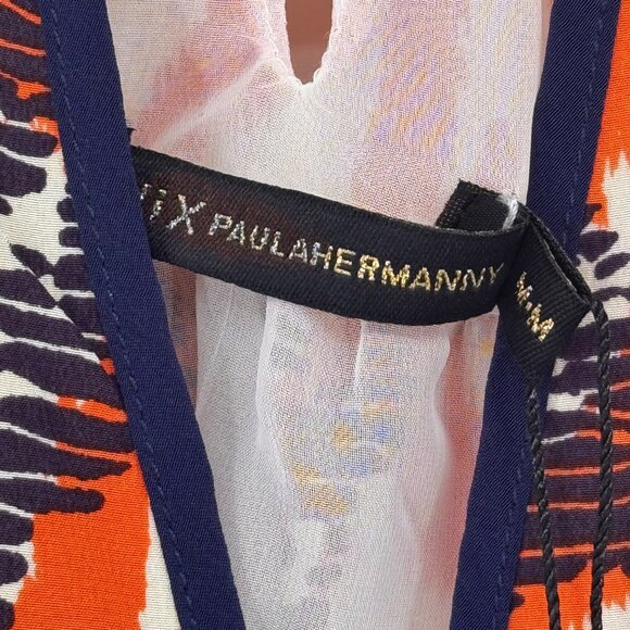 Vix Paulahermanny Sleeveless Abstract Print Dress- silk Size Medium new $248 - Picture 3 of 12